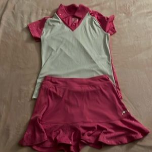 Slazenger golf set, pink and white with sparkles